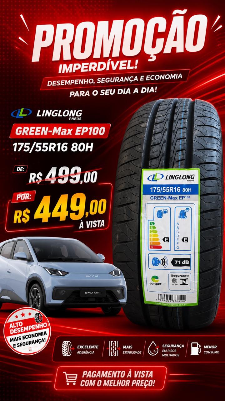 Pneu 175/55R16 LINGLONG GREEN-MAX EP100 TL 80H