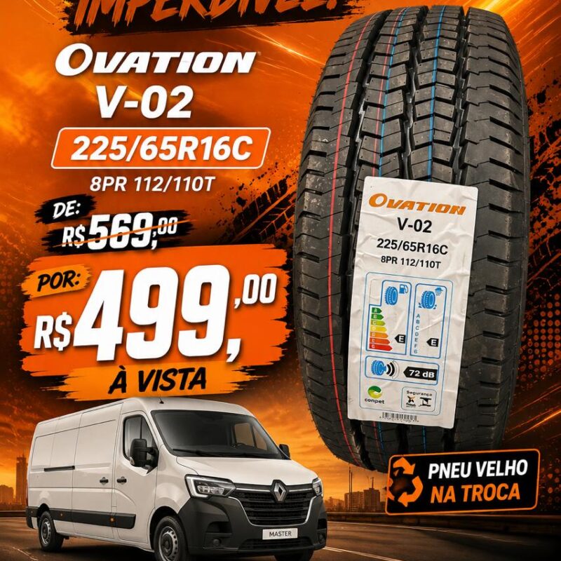 Pneu225/65r16c Ovation V-02 112/110t