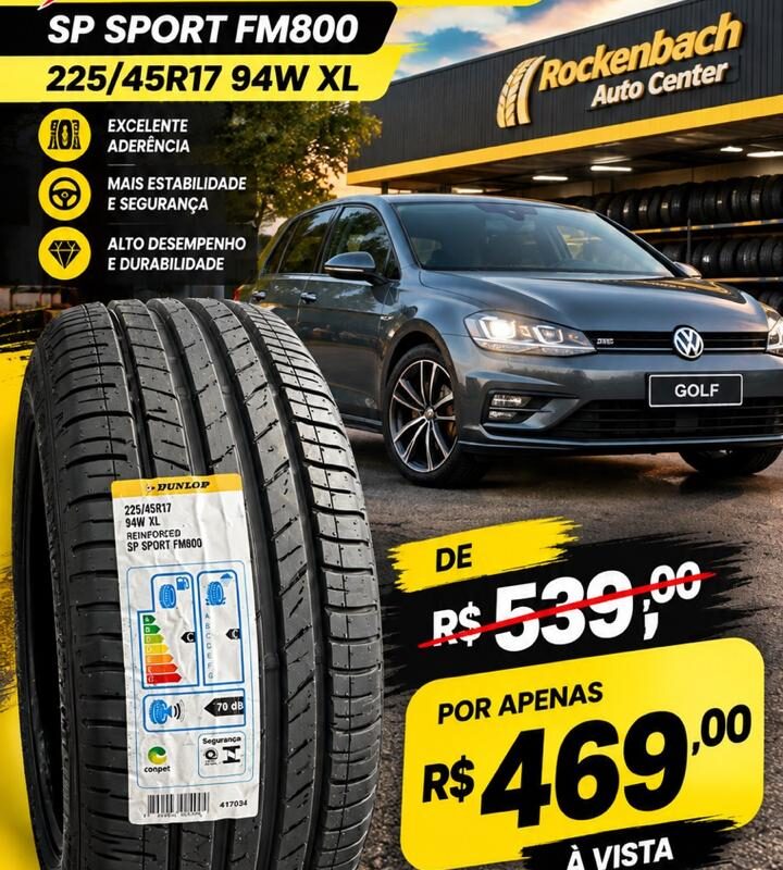 Pneu 225/45r17 Dunlop Sp Sport Fm800 94W