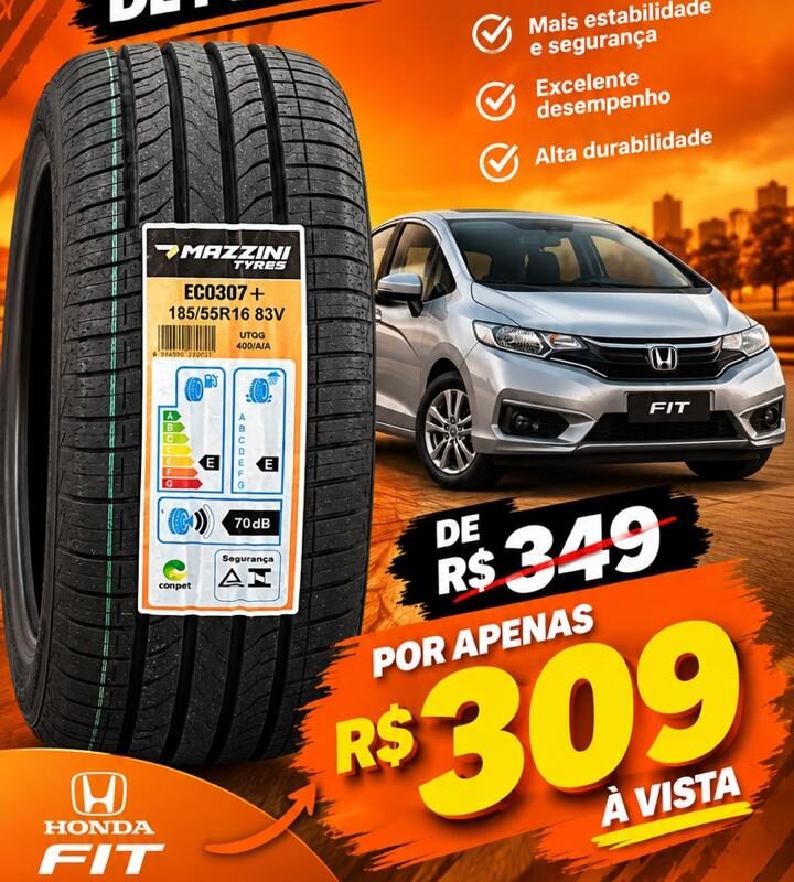 Pneu 185/55r16 Mazzini Eco307 83v