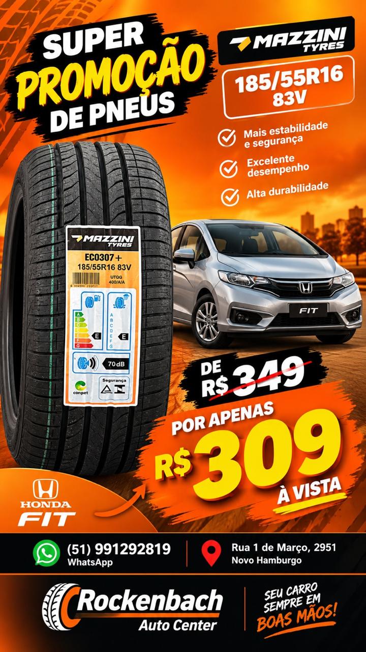 Pneu 185/55r16 Mazzini Eco307 83v